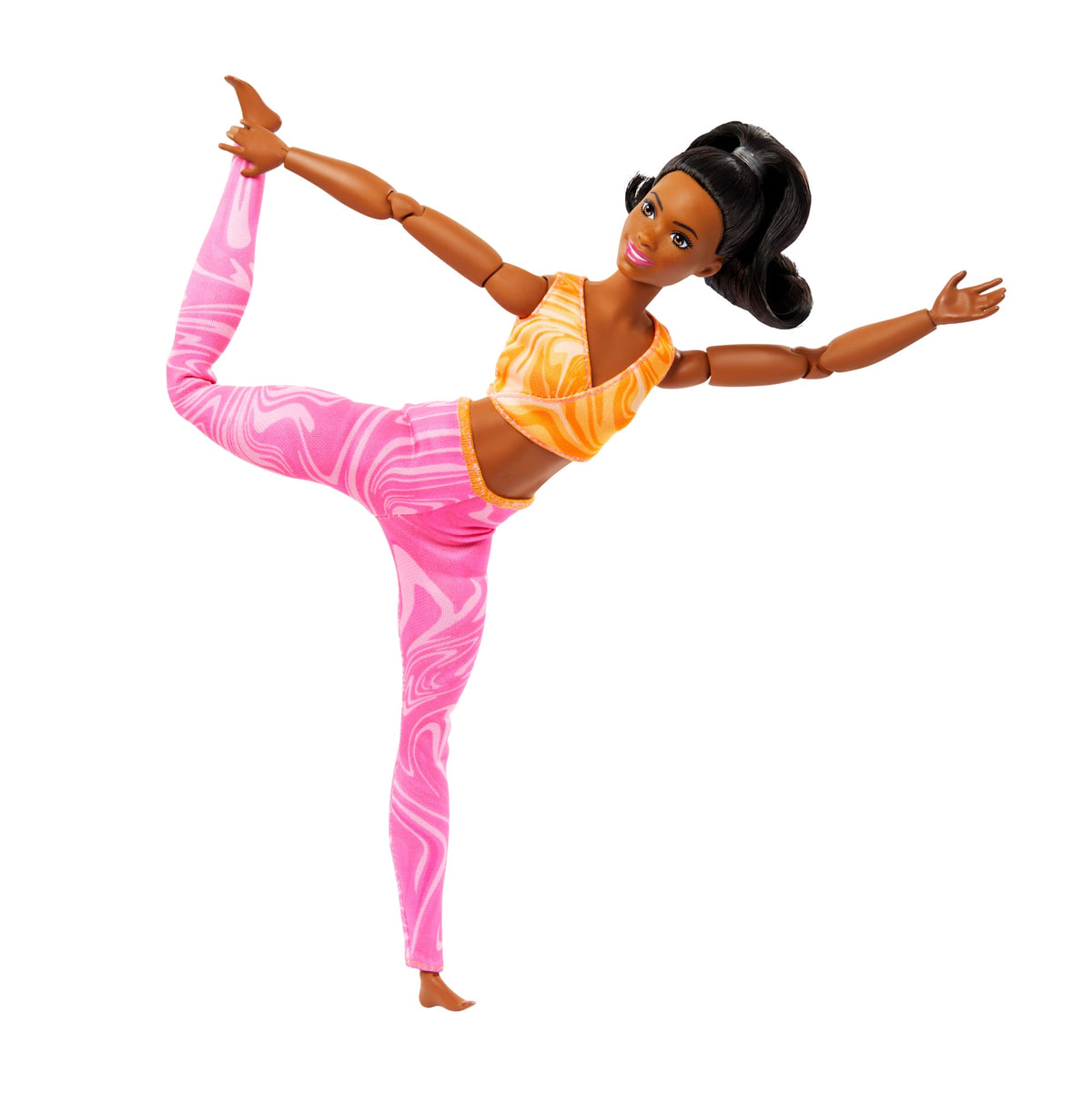 Barbie  Ultra Flexible  Poupée  Brunette, Haut Sport et Pantalon