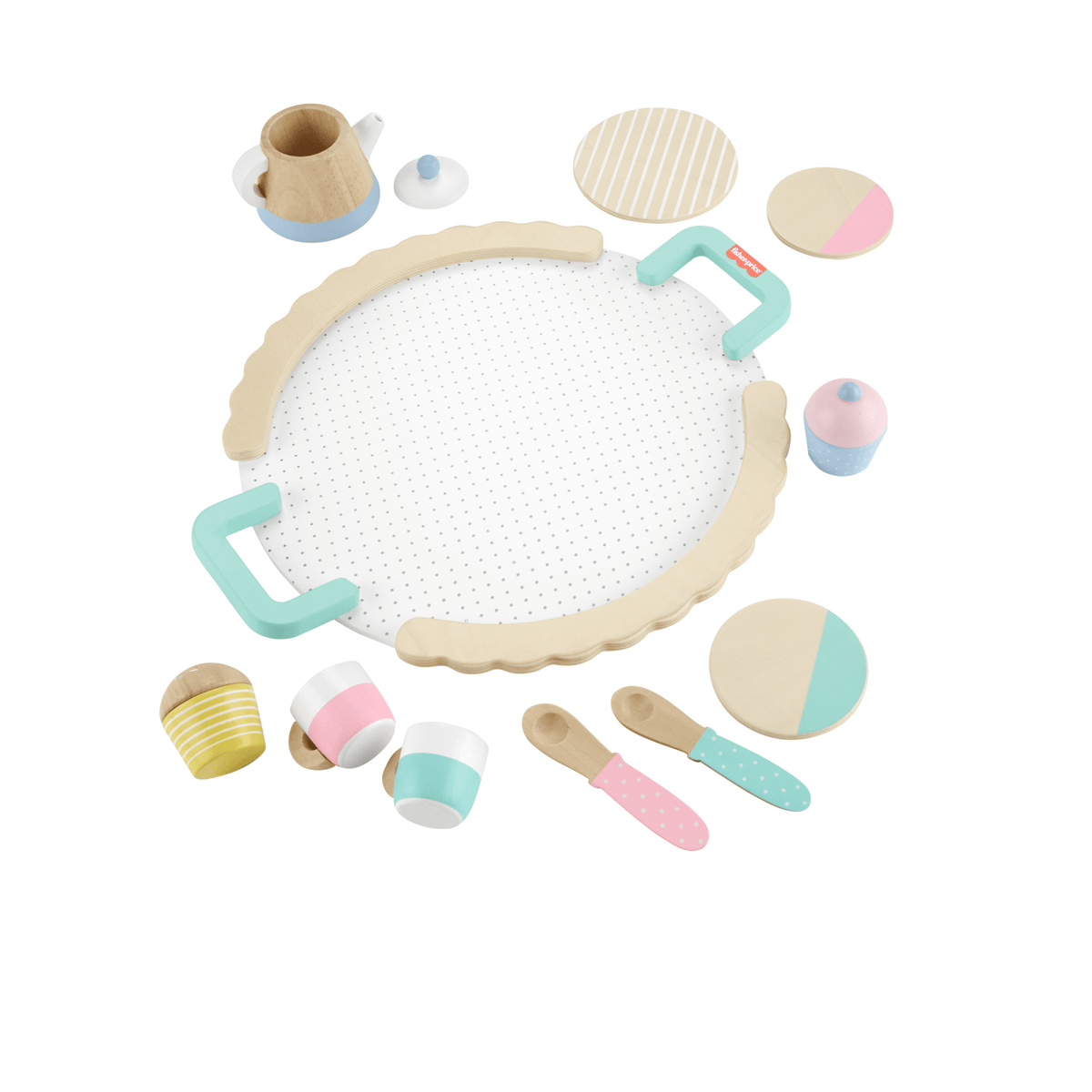 Fisher-Price Juguete para Bebés Juego de Té de Madera
