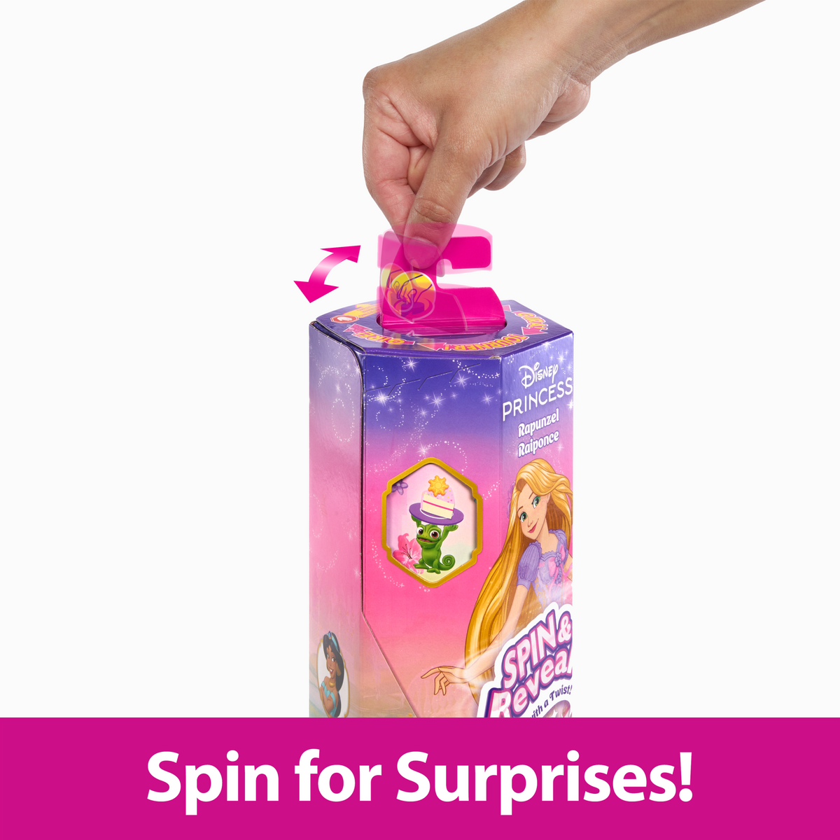 Disney Princess Spin & Reveal Rapunzel Fashion Doll & Accessories With 11 Surprises