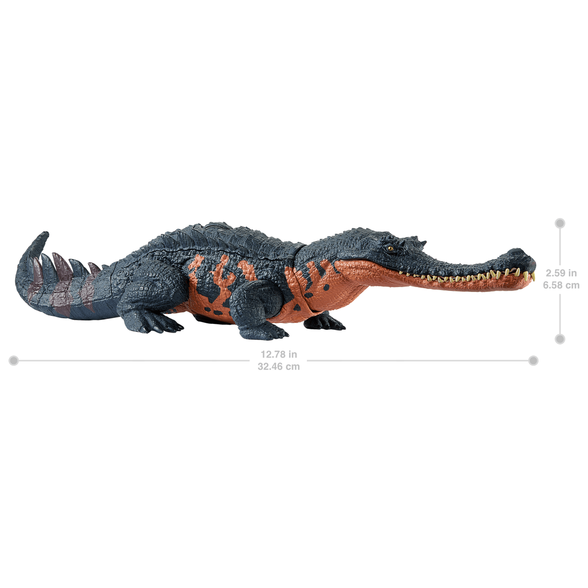 Jurassic World Wild Roar Gryposuchus Dinosaur Action Figure Toy With Attack & Sound