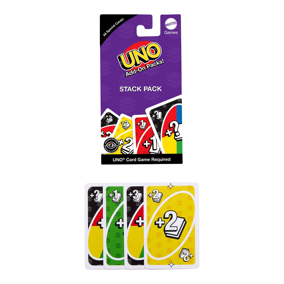 UNO Juego de Cartas Paquetes Complementarios