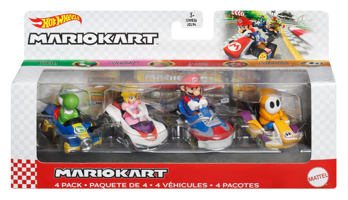 Hot Wheels Mariokart 4 Pack