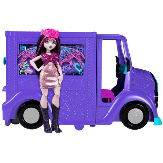 Monster High-Tour Bus Rock Sang-Sationnel-Coffret Avec Poupée et Bus