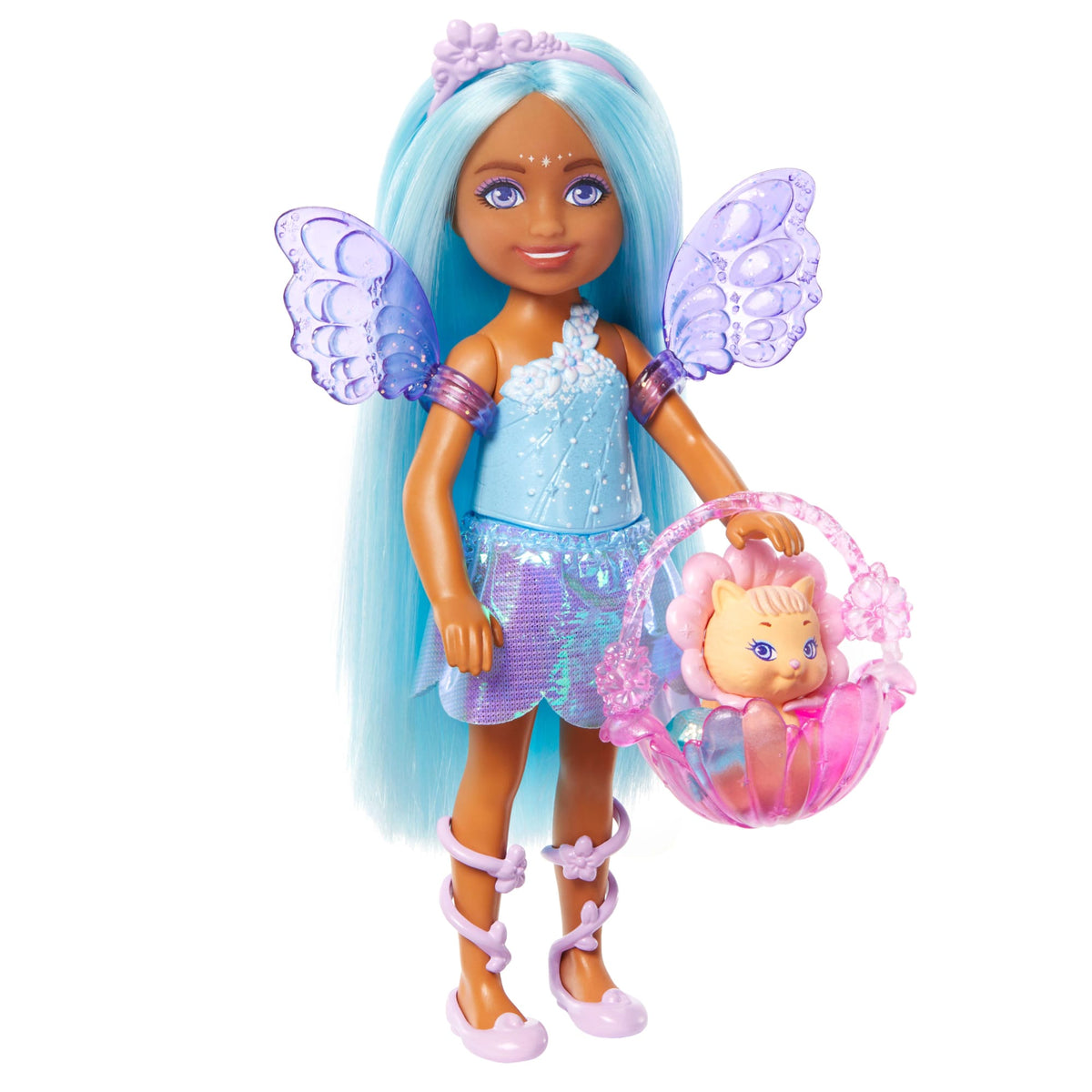 Barbie Chelsea Doll & Accessories Set, Small Fairy Doll With Wings, Pet & 8 Themed Pieces