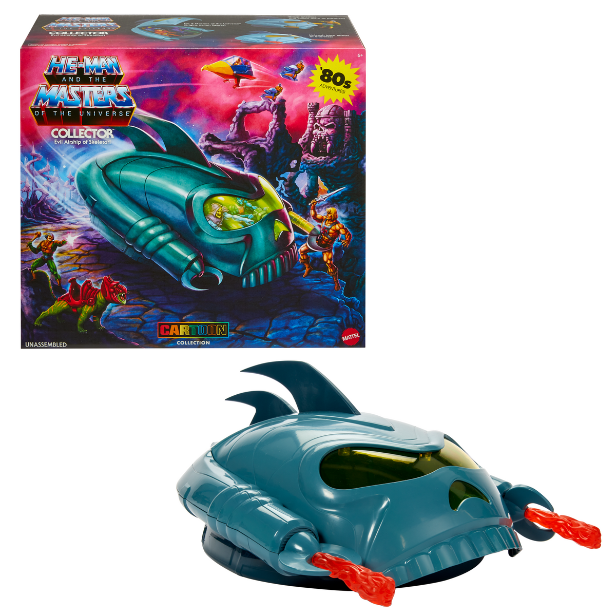 Masters Of The Universe Origins The Collector Vehicle, MOTU Toy, 5.5 Inch Scale Fits 3 Figures