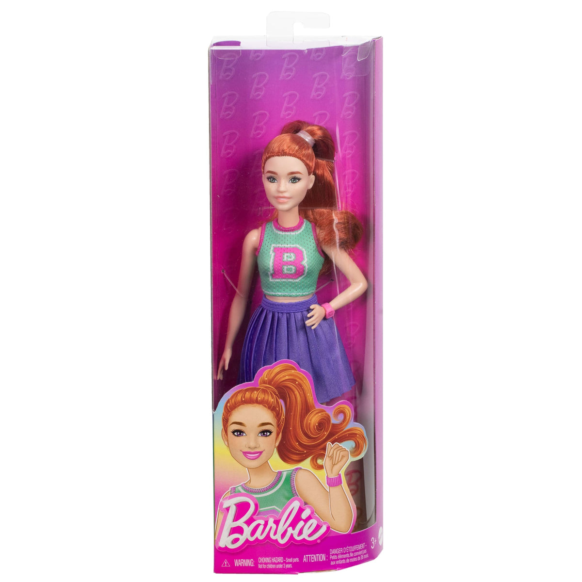 Barbie  Fashionistas  Poupée232, Rousse, Haut en Jersey