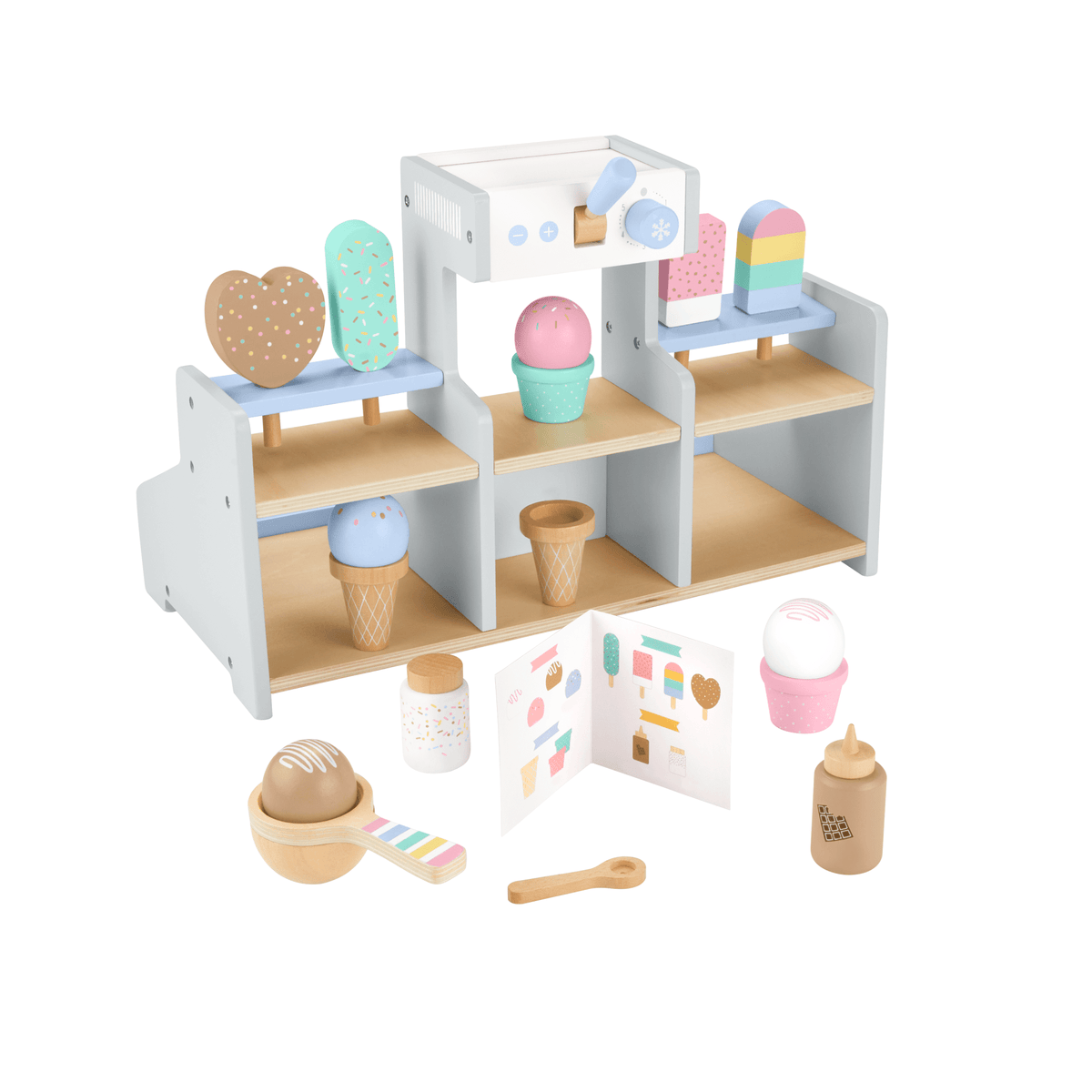 Fisher-Price Juguete para Bebés Set Mi Primera Heladería de Madera