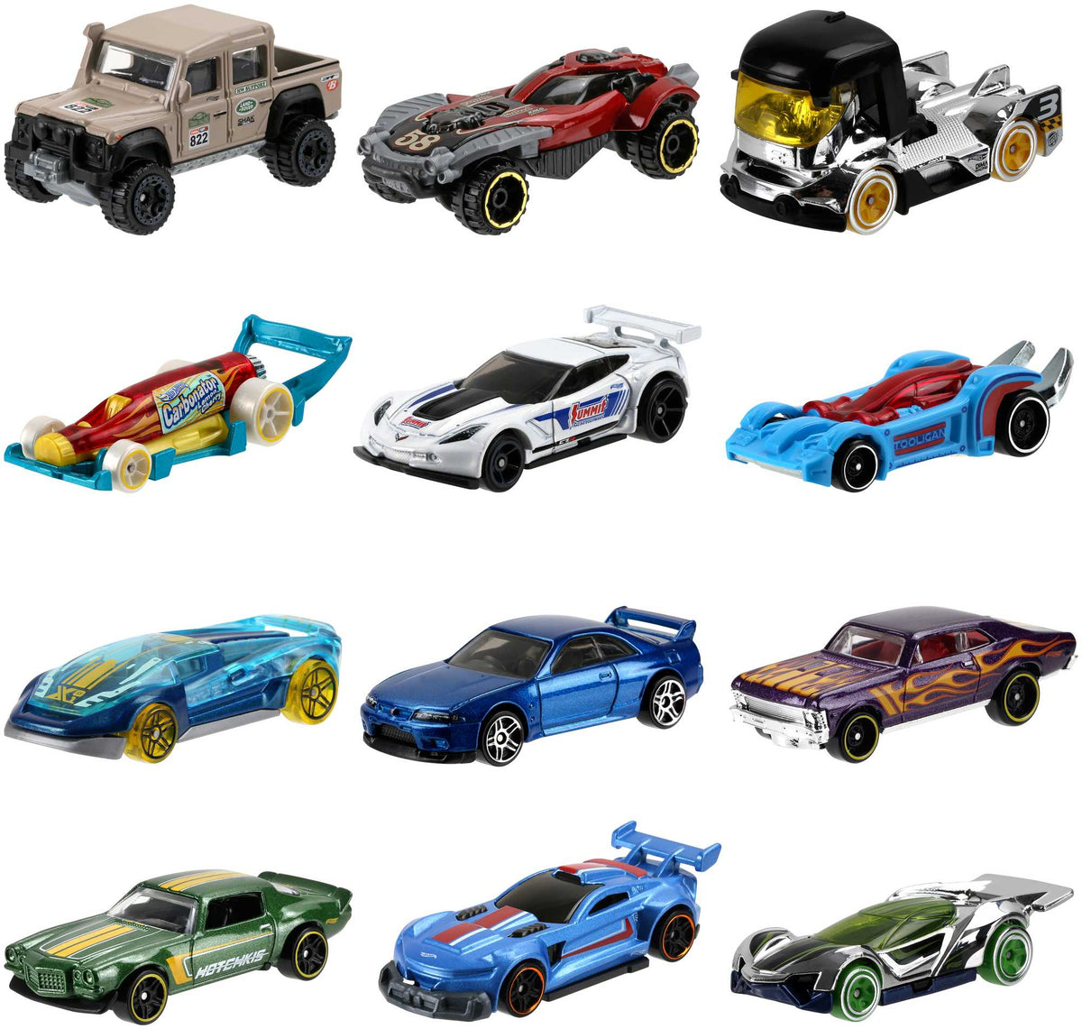 Hot Wheels 1:64 Scale Basic Toy Car Or Truck