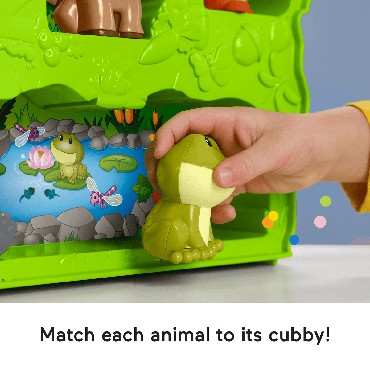 Fisher-Price Little People Forest Friends Carry Case Toddler Playset With Figures, 9 Pieces
