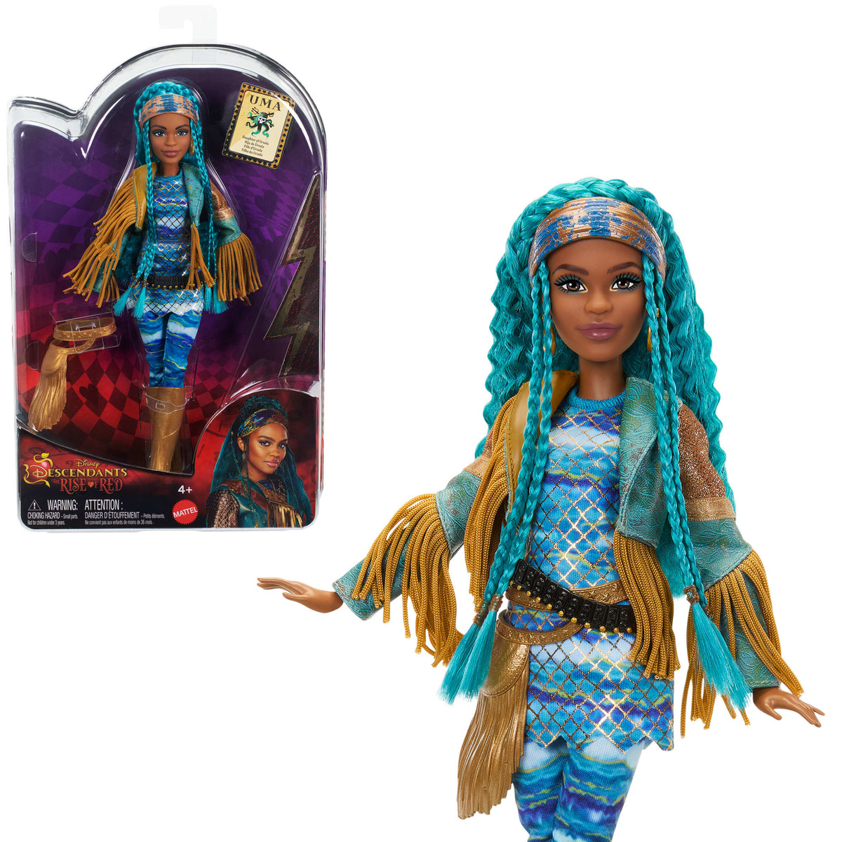 Disney Descendants: The Rise Of Red Fashion Doll & Accessory - Uma, Daughter Of Ursula