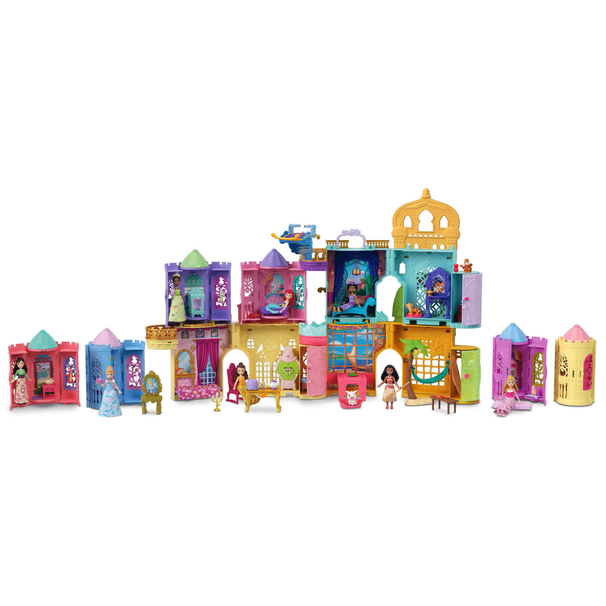 Disney Princess Tower Surprise Small Dolls & Stacking Playsets With 5 Surprises