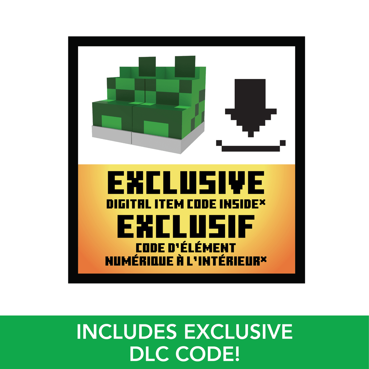 Minecraft Exploding RC Creeper, Lights & Sounds, 10 Explosion Particles & Dlc Code