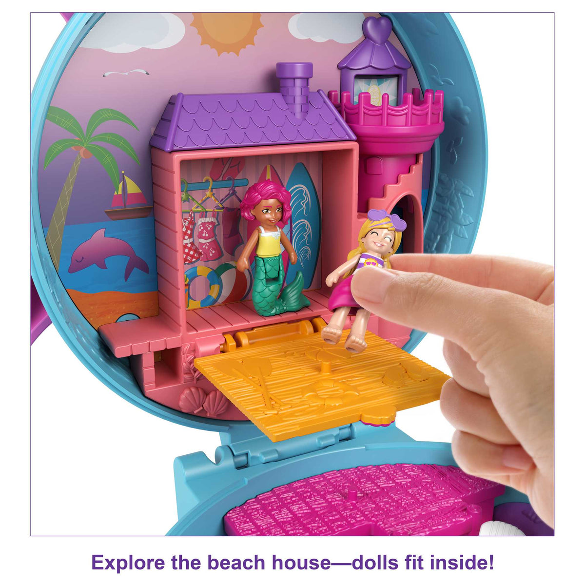 Polly Pocket Dolphin Beach Compact