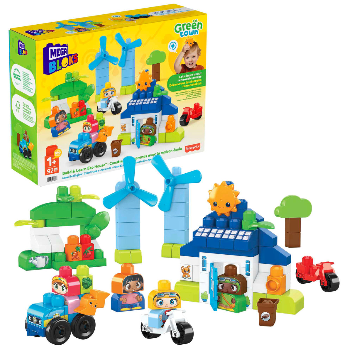 MEGA Bloks Green Town Build & Learn Eco House