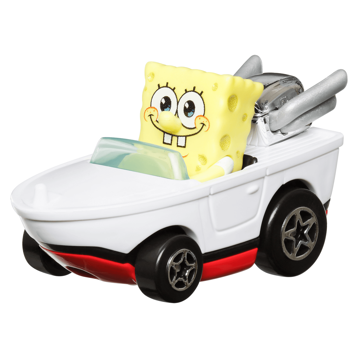 Hot Wheels RacerVerse Vehículo de Juguete Bob Esponja y Plankton