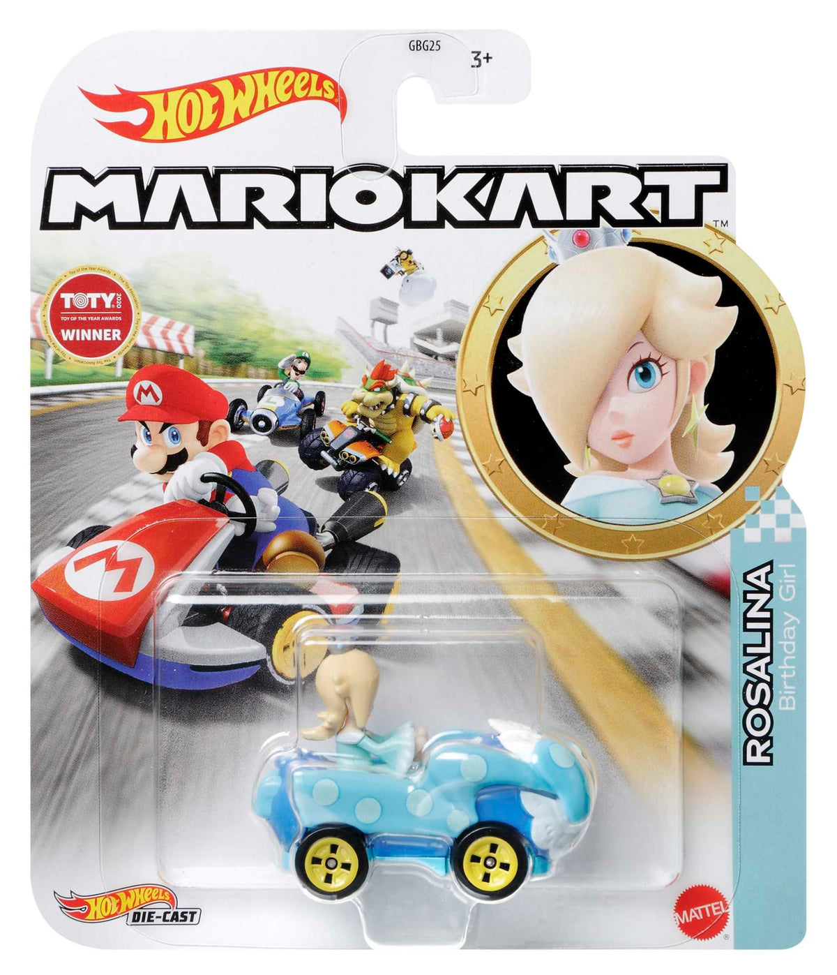 Hot Wheels Mario Kart Rosalina Birthday Gril