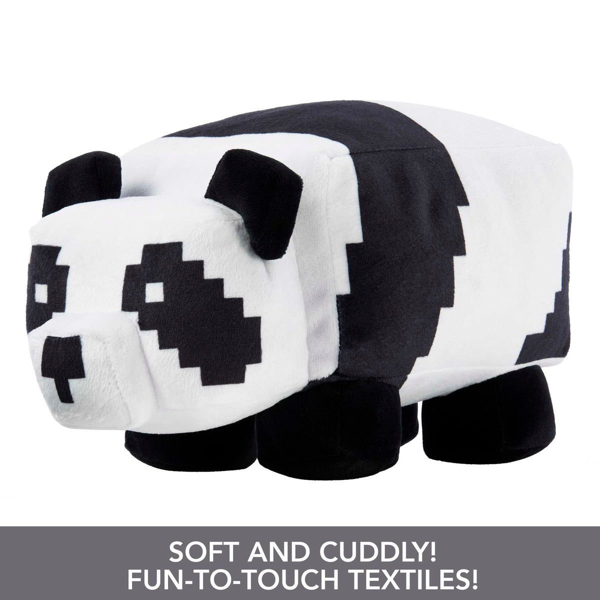 Minecraft Basic Panda Plush, Video-Game Character Soft Doll, Collectible Toy