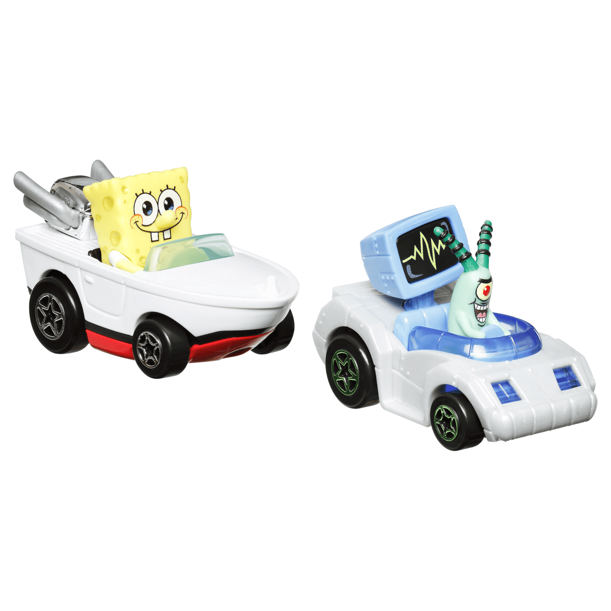 Hot Wheels RacerVerse Veículo de Brinquedo Bob Esponja e Plankton