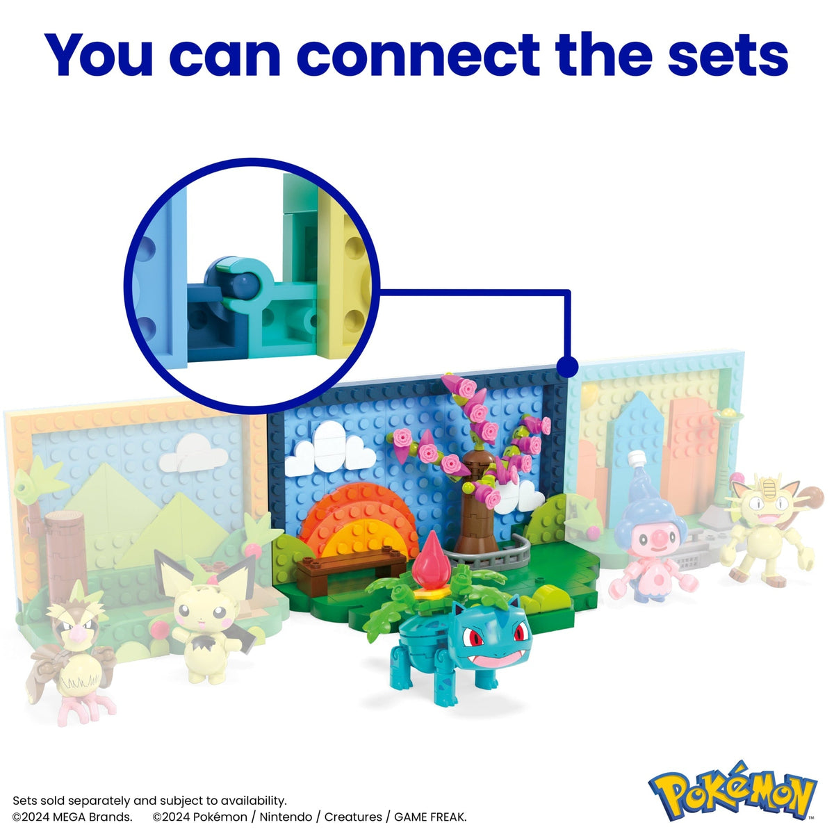 MEGA Pokémon Park Scene Building Toy Kits With 1 Action Figure (220 Pieces) For Kids