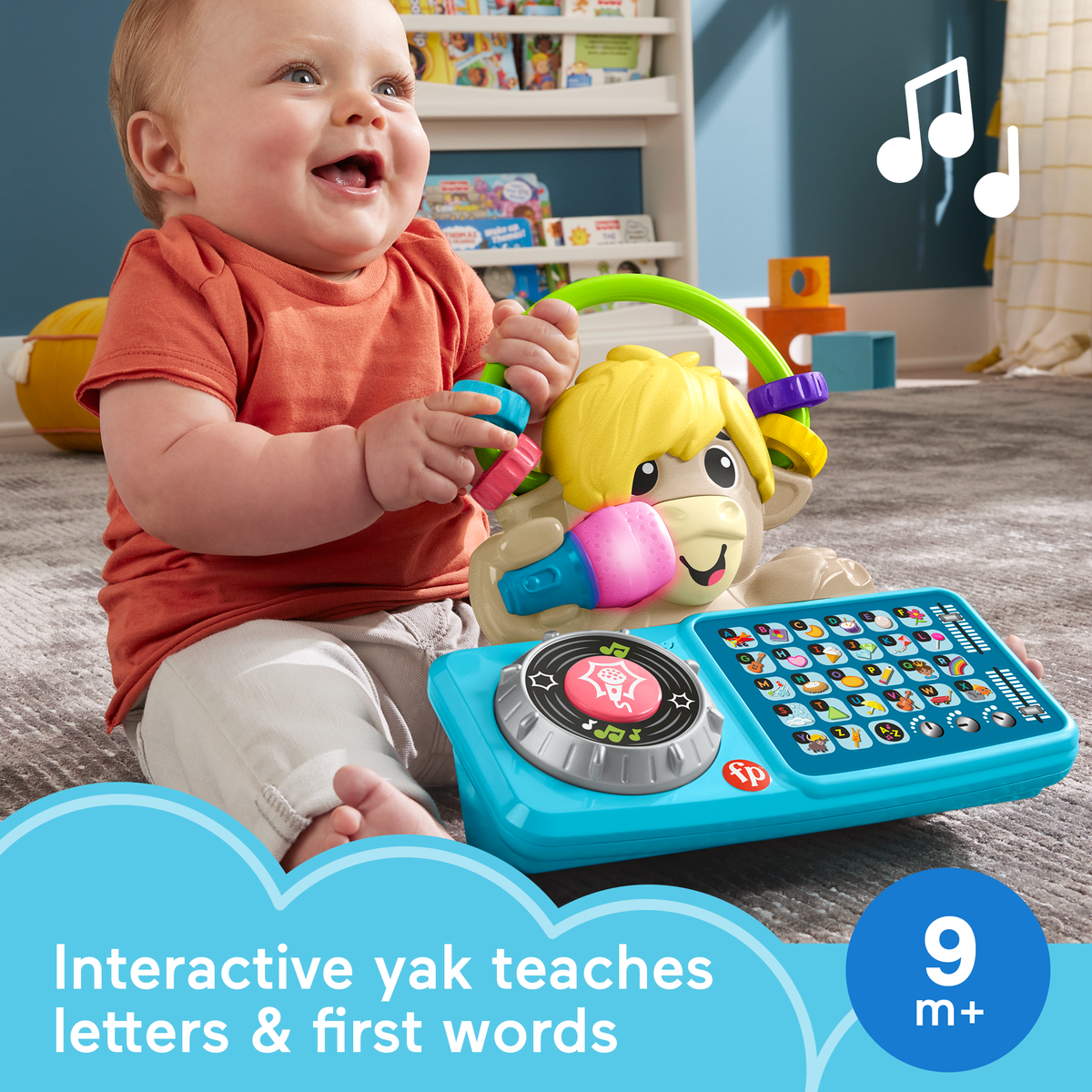 Fisher-Price Link Squad A To Z Yak Baby Learning Toy With Music & Lights