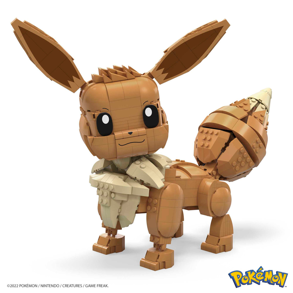 MEGA Pokémon Jumbo Eevee Toy Building Set, 11 Inches Tall