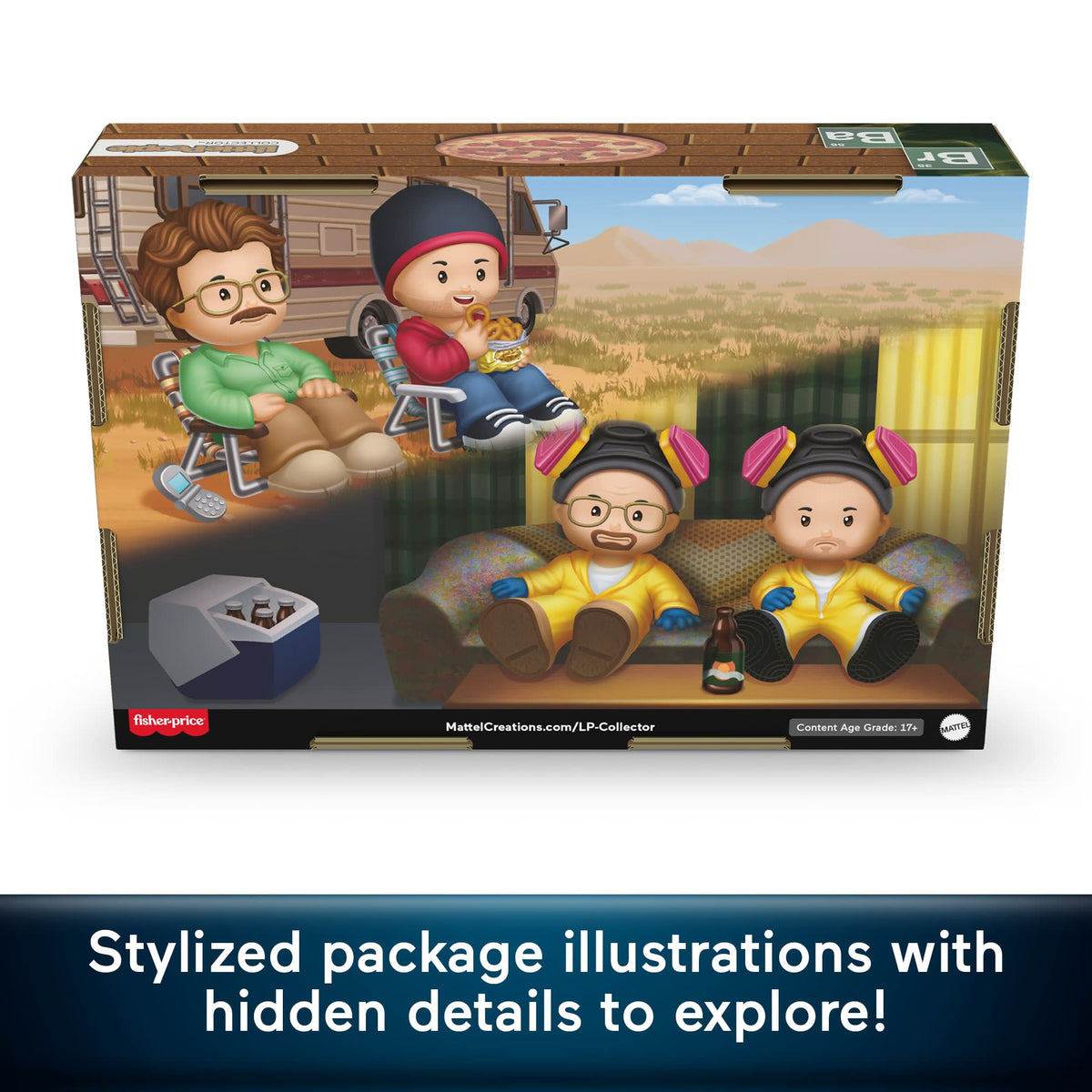 Little People Collector Breaking Bad TV Show Special Edition Set For Adults & Fans, 5 Figures