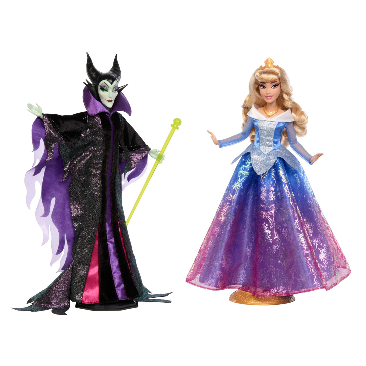 Disney Collector Maleficent & Aurora Fashion Dolls From Disney Sleeping Beauty, Gifts For Kids & Collectors