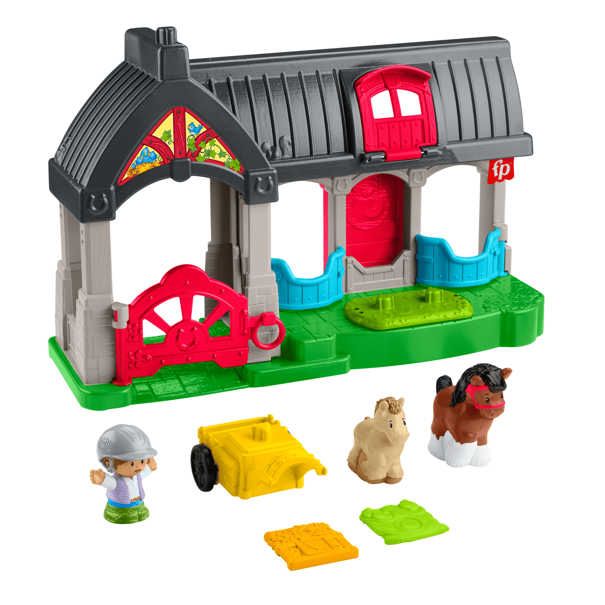 Fisher-Price-Little People-L’Écurie des Joyeux Chevaux Avec 6Éléments